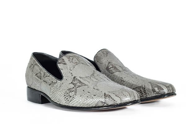 Gray Luxury Snakeskin shoes| Ferrieri